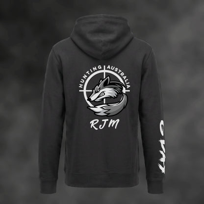 RJM Hunting Australia hoodie in black, back